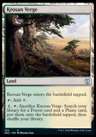 (134) Magic The Gathering Commander: Zendikar Rising Single: Krosan Verge  Uncommon