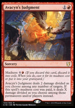 (134) Magic The Gathering Commander 2019 Single: Avacyn's Judgment  Rare