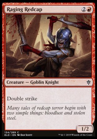 (134/269) Magic The Gathering Throne of Eldraine Single: Raging Redcap  Common