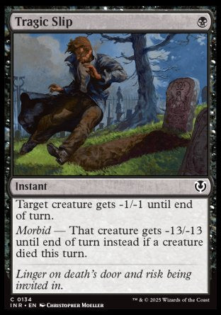 (134) Magic The Gathering Innistrad Remastered Single: Tragic Slip Holo Common
