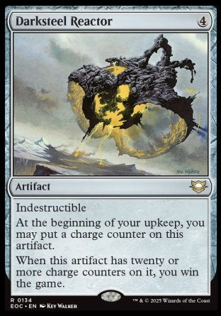 (134) Magic The Gathering Commander: Edge of Eternities Single: Darksteel Reactor  Rare