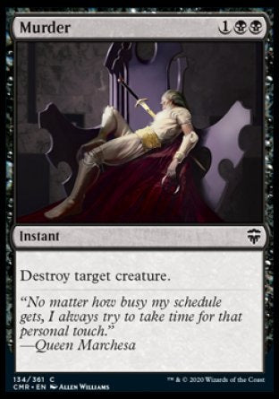 (134/361) Magic The Gathering Commander Legends Single: Murder  Common