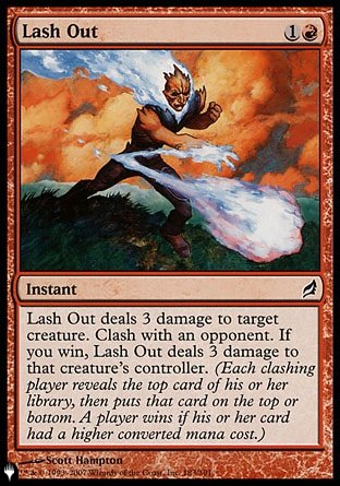 (183) Magic The Gathering The List Single: Lash Out  Common