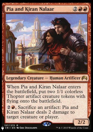 (157) Magic The Gathering The List Single: Pia and Kiran Nalaar  Rare