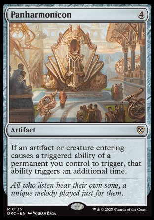 (135) Magic The Gathering Commander: Aetherdrift Single: Panharmonicon  Rare