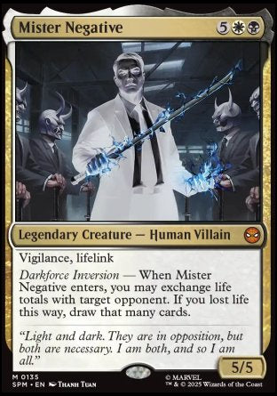 (135) Magic The Gathering Magic: The Gathering | Marvel's Spider-Man Single: Mister Negative Holo Mythic