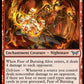 (135) Magic The Gathering Duskmourn: House of Horror Single: Fear of Burning Alive  Uncommon