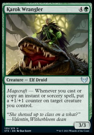 (135) Magic The Gathering Strixhaven: School of Mages Single: Karok Wrangler  Uncommon