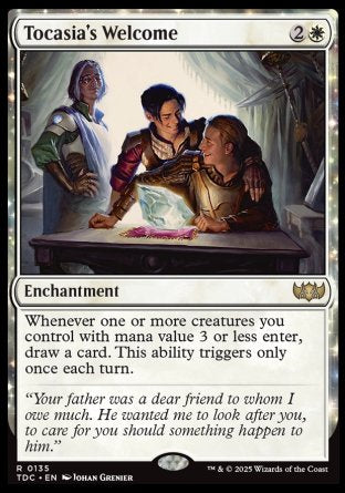 (135) Magic The Gathering Commander: Tarkir: Dragonstorm Single: Tocasia's Welcome  Rare