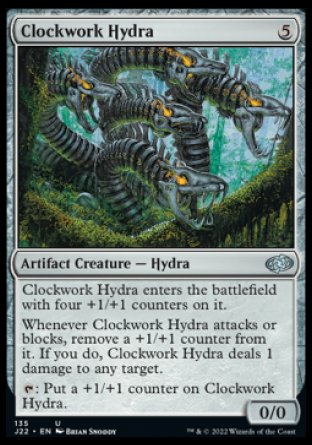 (135) Magic The Gathering Jumpstart 2022 Single: Clockwork Hydra  Uncommon