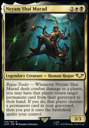 (135) Magic The Gathering Universes Beyond: Warhammer 40000 Single: Neyam Shai Murad (V.1)  Rare
