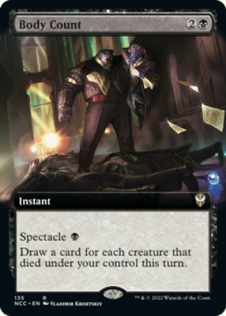 (135) Magic The Gathering Commander: Streets of New Capenna: Extras Single: Body Count  Rare