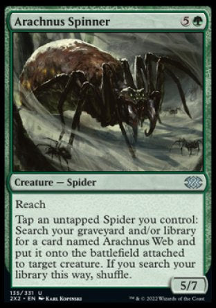 (135) Magic The Gathering Double Masters 2022 Single: Arachnus Spinner  Uncommon