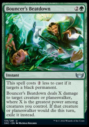 (135) Magic The Gathering Streets of New Capenna Single: Bouncer's Beatdown  Uncommon