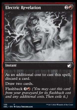 (135) Magic The Gathering Innistrad: Double Feature Single: Electric Revelation  Common