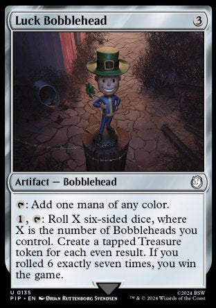 (135) Magic The Gathering Universes Beyond: Fallout Single: Luck Bobblehead  Uncommon