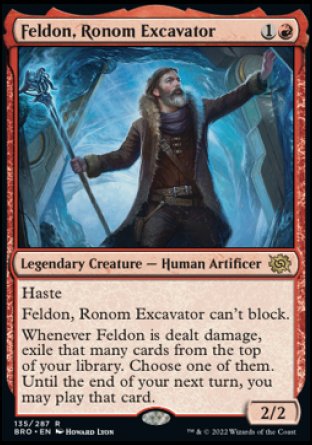 (135) Magic The Gathering The Brothers' War Single: Feldon, Ronom Excavator Holo Rare