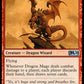 (135/280) Magic The Gathering Core 2020 Single: Dragon Mage Holo Uncommon