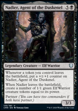 (135/361) Magic The Gathering Commander Legends Single: Nadier, Agent of the Duskenel Holo Uncommon