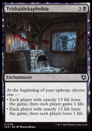(136) Magic The Gathering Innistrad Remastered Single: Triskaidekaphobia  Uncommon