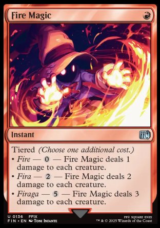 (136) Magic The Gathering Magic: The Gathering - FINAL FANTASY Single: Fire Magic  Uncommon