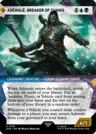 (136) Magic The Gathering Universes Beyond: Assassin's Creed: Extras Single: Ad������wal������, Breaker of Chains (V.1)  Holo Uncommon
