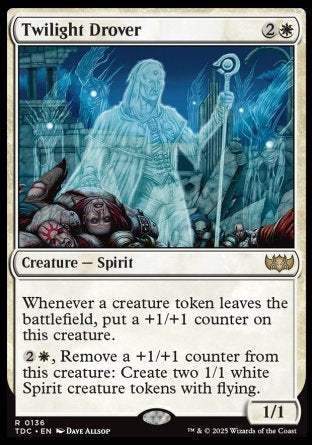 (136) Magic The Gathering Commander: Tarkir: Dragonstorm Single: Twilight Drover  Rare