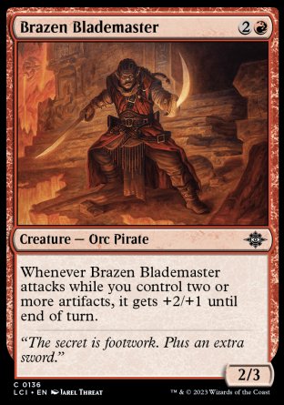 (136) Magic The Gathering The Lost Caverns of Ixalan Single: Brazen Blademaster  Common