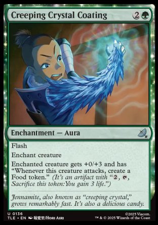 (136) Magic The Gathering Magic: The Gathering | Avatar: The Last Airbender: Eternal Single: Creeping Crystal Coating  Uncommon