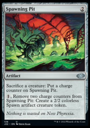 (136) Magic The Gathering Jumpstart 2022 Single: Spawning Pit  Uncommon