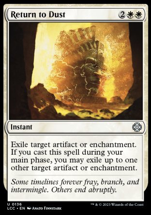 (136) Magic The Gathering Commander: The Lost Caverns of Ixalan Single: Return to Dust  Uncommon