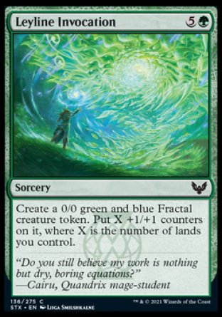 (136) Magic The Gathering Strixhaven: School of Mages Single: Leyline Invocation Holo Common