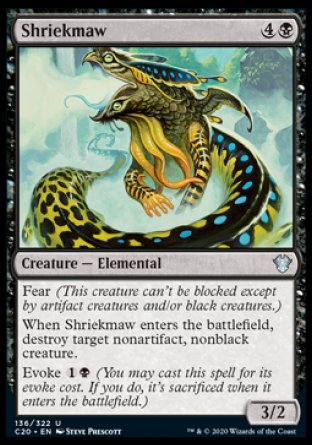 (136/322) Magic The Gathering Commander: Ikoria Single: Shriekmaw  Uncommon