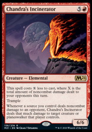 (136) Magic The Gathering Core 2021: Promos Single: Chandra's Incinerator (V.2) Holo Rare