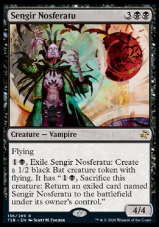 (136/289) Magic The Gathering Time Spiral Remastered Single: Sengir Nosferatu  Rare