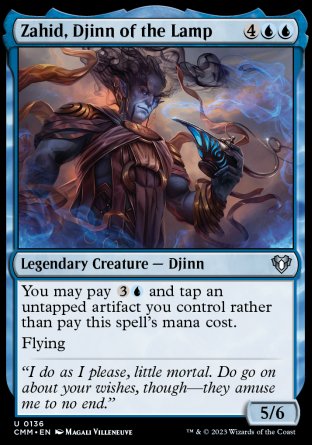 (136) Magic The Gathering Commander Masters Single: Zahid, Djinn of the Lamp Holo Uncommon