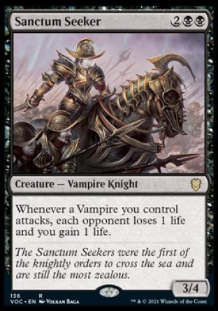 (136) Magic The Gathering Commander: Innistrad: Crimson Vow Single: Sanctum Seeker  Rare