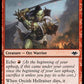 (136/254) Magic The Gathering Modern Horizons Single: Orcish Hellraiser Holo Common