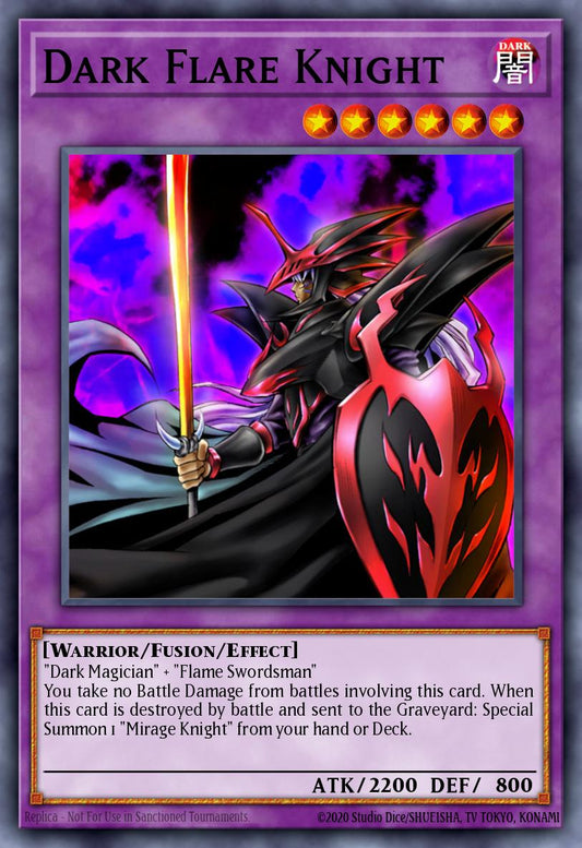 (EN017) YuGiOh TCG DCR: Dark Crisis Single: Dark Flare Knight (V.2 - Super Rare)  Super Rare