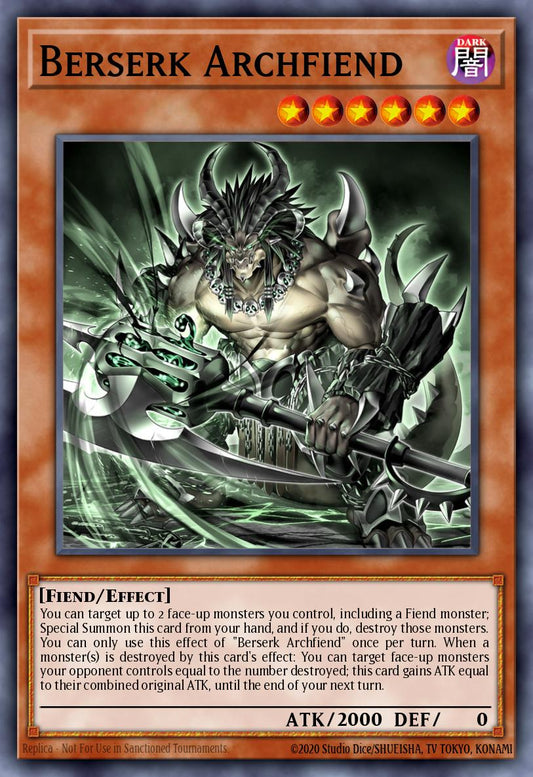 (027) YuGiOh TCG PHNI: Phantom Nightmare Single: Berserk Archfiend  Common
