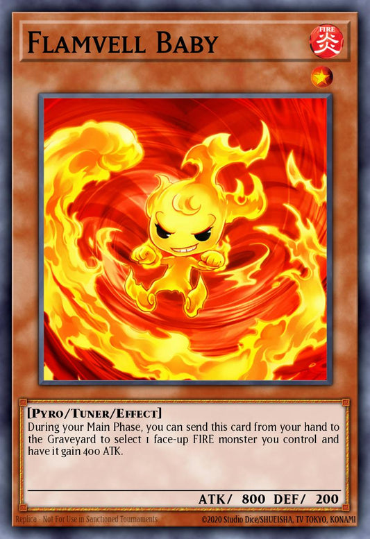 (068) YuGiOh TCG HAC1: Hidden Arsenal: Chapter 1 Single: Flamvell Baby (V.2 - Parallel Rare)  Parallel Rare