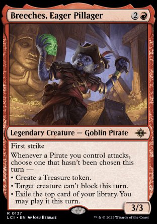 (137) Magic The Gathering The Lost Caverns of Ixalan Single: Breeches, Eager Pillager  Rare