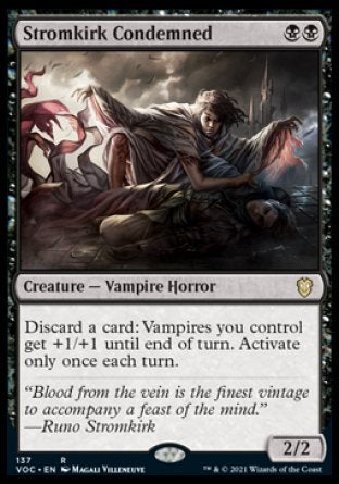 (137) Magic The Gathering Commander: Innistrad: Crimson Vow Single: Stromkirk Condemned  Rare