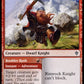 (137/269) Magic The Gathering Throne of Eldraine Single: Rimrock Knight // Boulder Rush Holo Common