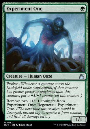 (137) Magic The Gathering Ravnica Remastered Single: Experiment One  Holo Uncommon