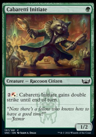 (137) Magic The Gathering Streets of New Capenna Single: Cabaretti Initiate  Common