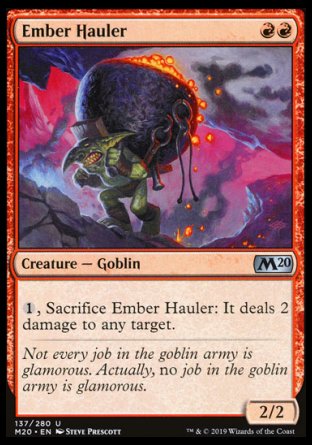 (137/280) Magic The Gathering Core 2020 Single: Ember Hauler Holo Uncommon