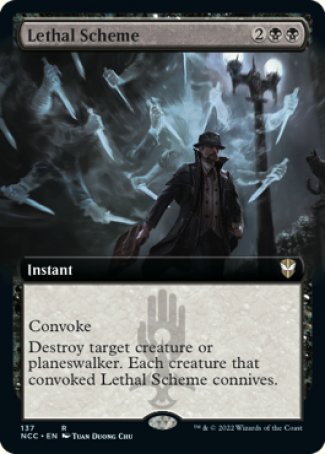 (137) Magic The Gathering Commander: Streets of New Capenna: Extras Single: Lethal Scheme  Rare