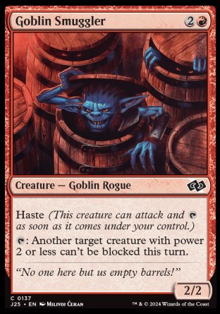 (137) Magic The Gathering Foundations Jumpstart Single: Goblin Smuggler  Common