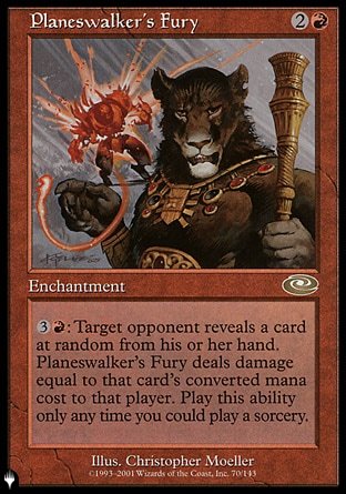 (070) Magic The Gathering The List Single: Planeswalker's Fury  Rare